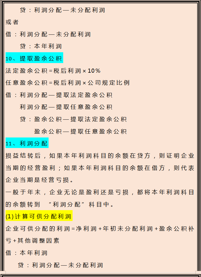 本年利润年末怎么结转会计分录（年终结转的会计分录大全）