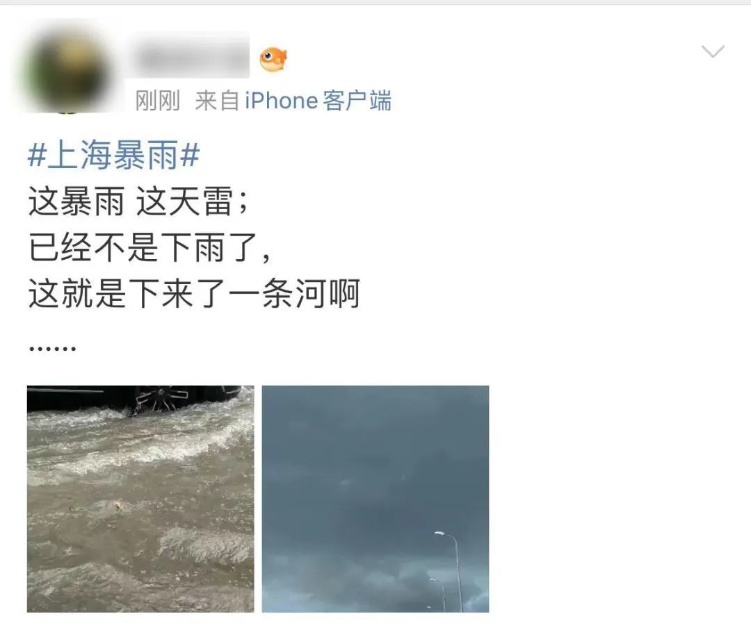 上海暴雨 高架桥成“高架河”（同步启动全市防汛防台III级响应行动）